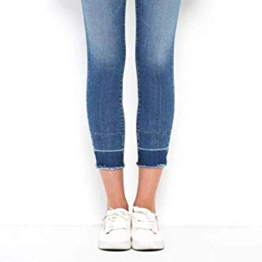 Hidden Jeans Medium Wash Released Hem Skinny